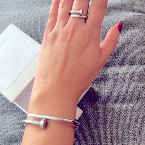 Nail bracelet and ring combo NWT - Picture 5 of 9